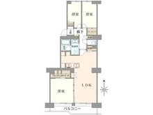 【神奈川県/横浜市港北区下田町】日吉第2ハイム B棟 間取り図