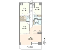 【神奈川県/横浜市港北区大豆戸町】東急ドエル・アルス大倉山東 間取り図