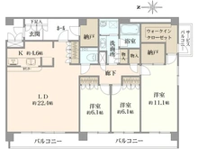 【神奈川県/川崎市高津区久末】プレール日吉台 間取り図