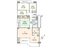 【神奈川県/横浜市港北区大豆戸町】大倉山ハイム 6号棟 間取り図