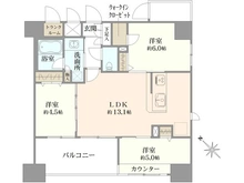 【神奈川県/横浜市港北区新横浜】ブリシア新横浜 間取り図