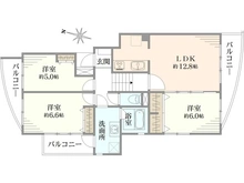 【神奈川県/横浜市港北区篠原町】スカイタウン新横浜 間取り図