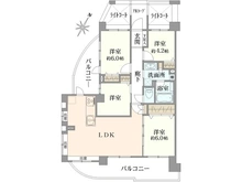 【神奈川県/横浜市鶴見区駒岡】綱島東パークホームズ参番館 間取り図