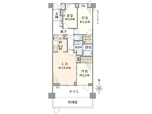 【神奈川県/川崎市中原区井田中ノ町】パークハウス元住吉ピュアコンフォート 間取り図