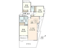 【神奈川県/横浜市港北区箕輪町】パーク・フォルム日吉 間取り図