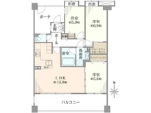【神奈川県/横浜市港北区樽町】クリオ綱島東壱番館 間取り図
