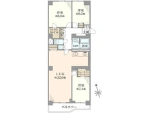 【神奈川県/横浜市港北区下田町】日吉第二ハイム B棟 間取り図