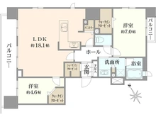【神奈川県/横浜市港北区新横浜】クリオ新横浜ザ・イースト 間取り図