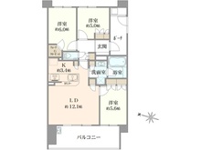 【神奈川県/横浜市都筑区東山田】エンゼルレノス港北ブリジアコート 間取り図