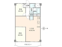 【神奈川県/横浜市港北区綱島上町】豊栄綱島マンション 間取り図