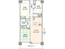 【神奈川県/横浜市港北区樽町】大倉山北パーク・ホームズ 弐番館 間取り図
