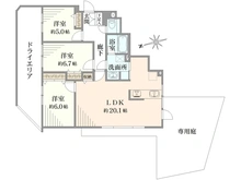 【神奈川県/横浜市緑区三保町】リーベスト中山 A棟 間取り図