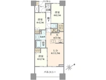 【神奈川県/横浜市港北区箕輪町】プラウドシティ日吉 レジデンスII 間取り図