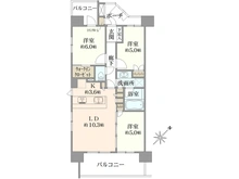 【神奈川県/横浜市港北区新横浜】新横浜ヴォアール 間取り図