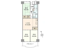【神奈川県/横浜市港北区大豆戸町】菊名ハイツ 4号館 間取り図