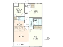 【神奈川県/川崎市高津区蟹ケ谷】グレイス日吉第5 間取り図