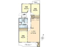 【神奈川県/横浜市港南区野庭町】野庭団地 第16住宅 間取り図