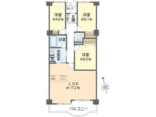 【神奈川県/横浜市港南区芹が谷】東戸塚アーバンコンフォート 壱番館 間取り図