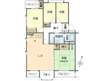 【神奈川県/三浦市南下浦町上宮田】シーアイマンション三浦海岸 3号棟 間取り図