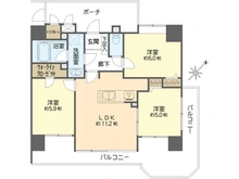 【神奈川県/横須賀市米が浜通】ダイアパレス横須賀中央 間取り図