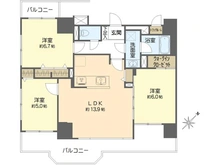 【神奈川県/横須賀市米が浜通】ダイアパレス横須賀中央 間取り図