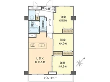 【神奈川県/横浜市金沢区寺前】ライオンズマンション金沢文庫第2 間取り図