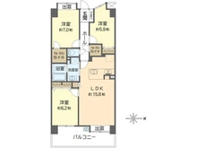 【神奈川県/横須賀市二葉】ポートヴィラージュ浦賀 間取り図