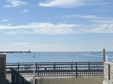 【神奈川県/逗子市新宿】ディアコート逗子海岸 眺望：専用庭からの眺望（ズーム有り）