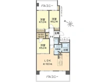 【神奈川県/横須賀市平成町】よこすか海辺ニュータウン　シーサイドスクエア セントラルタワー 間取り図