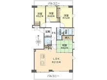 【神奈川県/横浜市金沢区能見台】シティ能見台いこいの街 D棟 間取り図