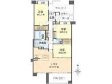 【神奈川県/横浜市港南区大久保】クリオ上大岡西壱番館 間取り図