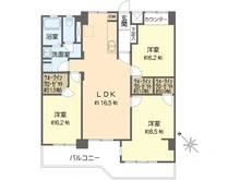 【神奈川県/横浜市港南区野庭町】野庭団地 604-1号棟 間取り図