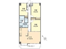 【神奈川県/三浦郡葉山町長柄】ジュネス葉山クレスト 間取り図