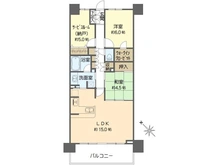 【神奈川県/横浜市栄区鍛冶ケ谷】ランドシティ港南台 間取り図