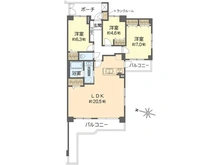 【神奈川県/逗子市小坪】東急ドエル・アルス逗子ウィングコースト 間取り図