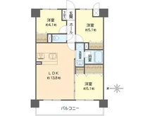 【神奈川県/横浜市港南区上永谷】朝日プラザ上永谷 間取り図