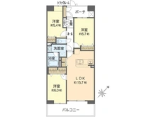 【神奈川県/横須賀市坂本町】プランヴェール横須賀汐入 2号棟 間取り図