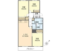 【神奈川県/横須賀市船越町】湘南田浦プリンスハイツ E棟 間取り図