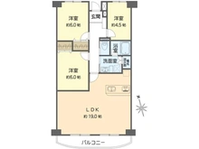 【神奈川県/横須賀市グリーンハイツ】湘南長沢グリーンハイツ 1-1棟 間取り図