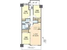【神奈川県/横浜市金沢区六浦】パティオ金沢南 間取り図
