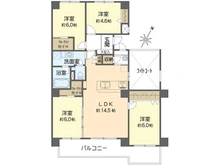 【神奈川県/横浜市港南区東芹が谷】ロイヤルヒルズ上大岡 1号棟 間取り図