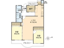【神奈川県/横浜市磯子区氷取沢町】磯子台パークハイツ 1号棟 間取り図
