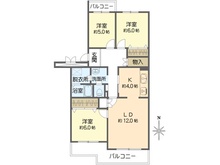 【神奈川県/横浜市金沢区並木】並木3丁目第1住宅 9-3号棟 間取り図