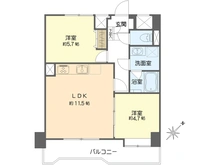 【神奈川県/横須賀市米が浜通】ニューハイツ横須賀中央 間取り図