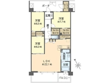 【神奈川県/横浜市金沢区大川】レイディアントシティ横濱 カルティエ11 間取り図