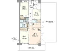 【神奈川県/横浜市港南区港南】パークコリーナ上大岡 アジュールコート 間取り図