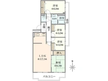 【神奈川県/横浜市港南区日野南】港南台パークホームズ 間取り図