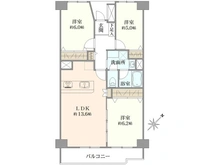 【神奈川県/横浜市栄区笠間】第二大船パークタウン C棟 間取り図