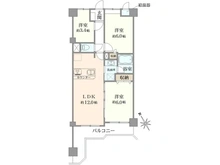 【神奈川県/横浜市港南区日野】ライオンズマンション横浜港南ホワイトヒルズ 間取り図