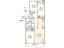 【神奈川県/横浜市栄区上郷町】港南台プリンスハイツ六号館 第1棟 間取り図